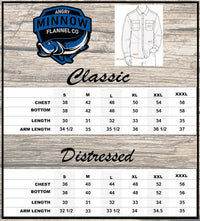 Thumbnail for Angry Minnow Vintage sizing chart classic